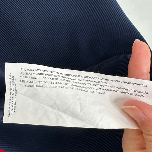 Joseph Ribkoff Navy & Orange Sheath Cap Sleeve Dress - Picture 6 of 8